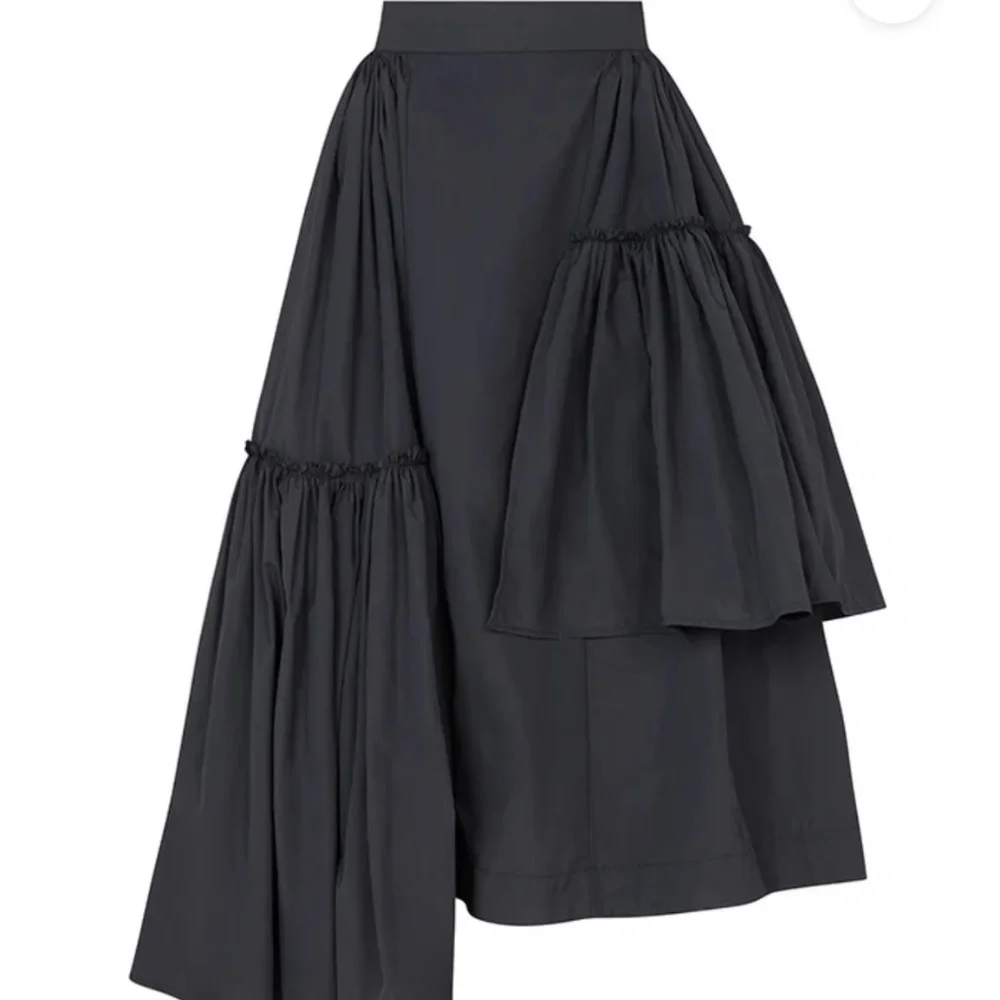 The Kemist Calais Asymmetrical Wind Breaker Maxi Skirt w/ Ruffle detail NWT - Picture 1 of 9
